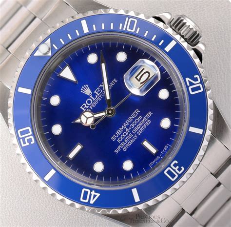 rolex blue submariner steel|rolex submariner blue dial bezel.